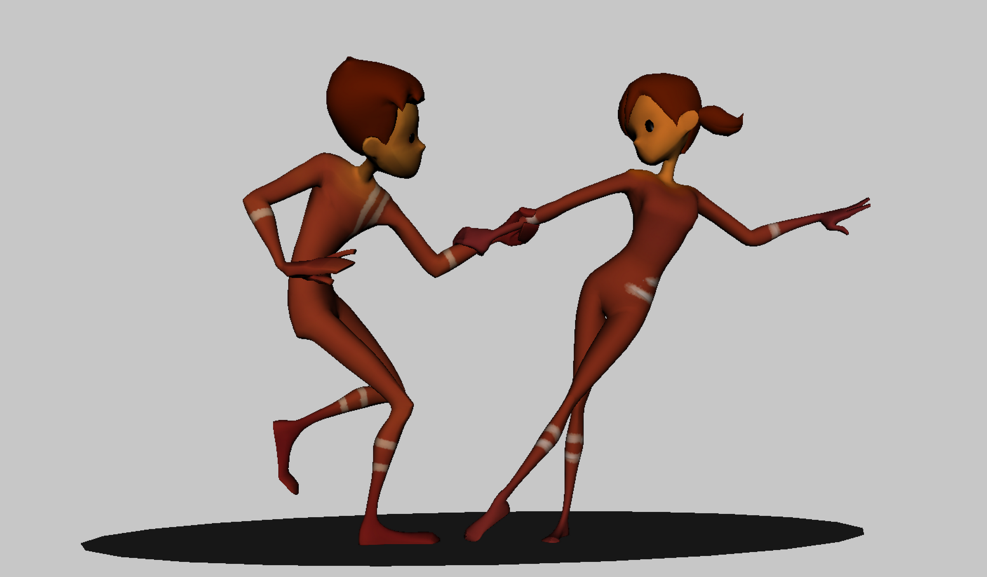 3D Character posing​​: Paartanz