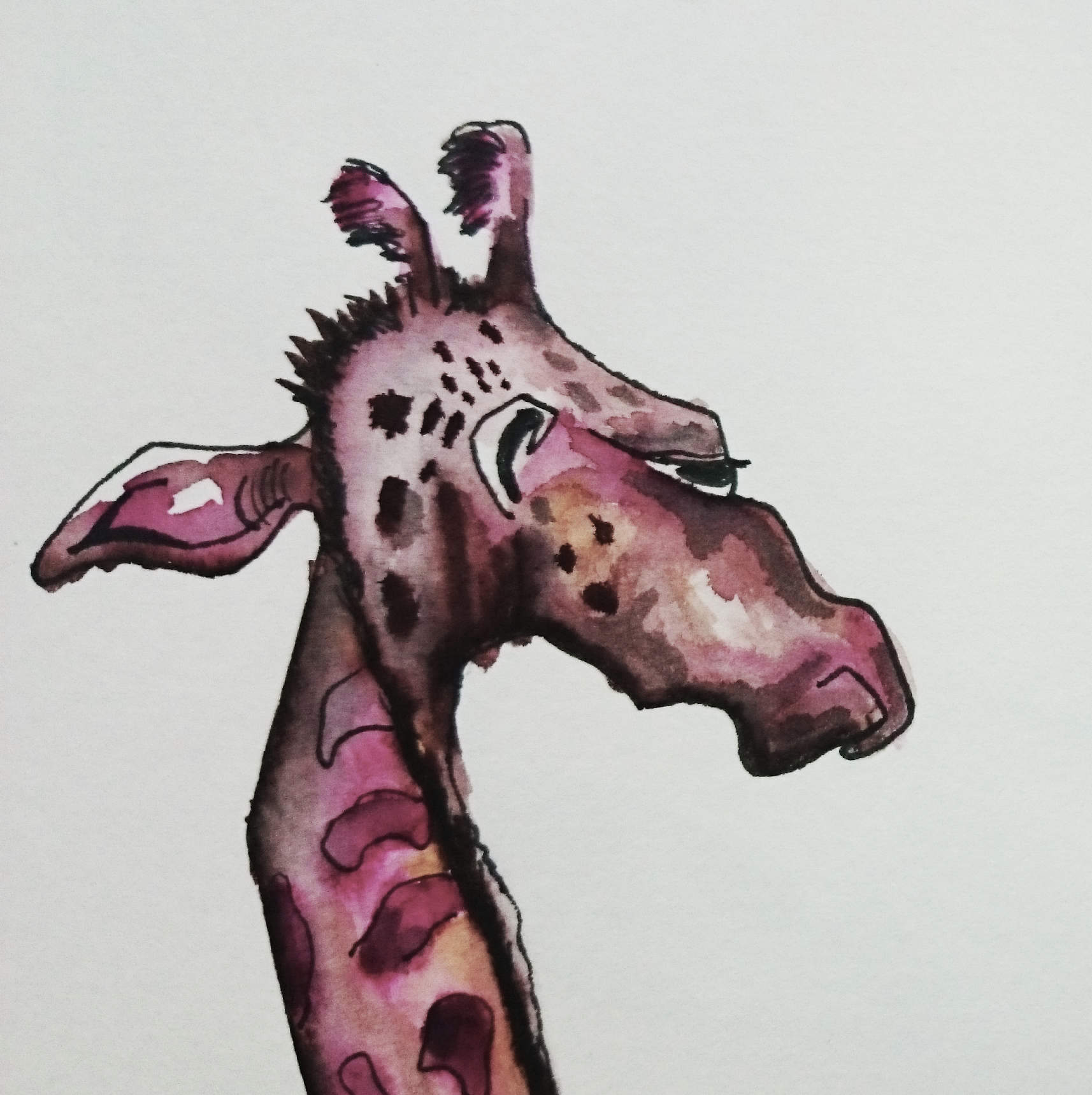 Zeichnung: Giraffe