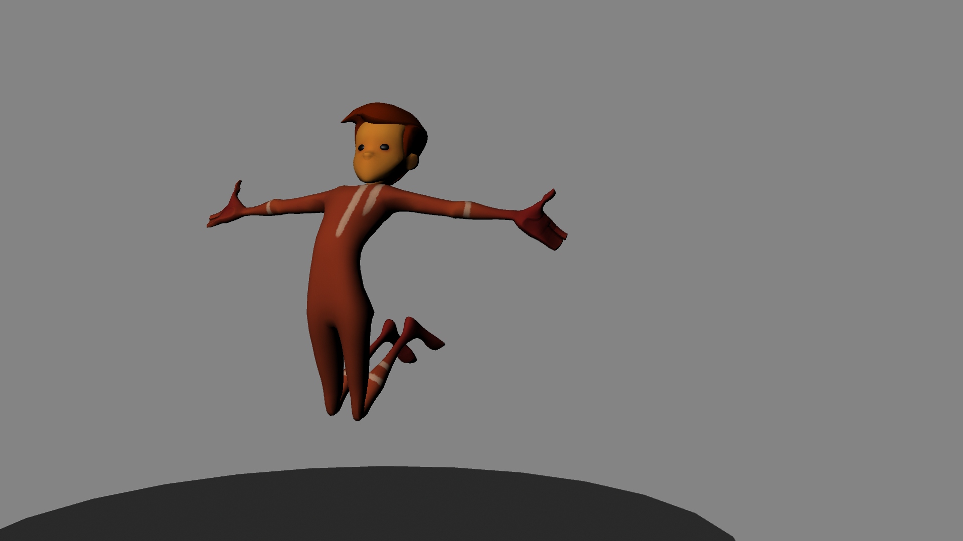3D Character posing​​: Happy